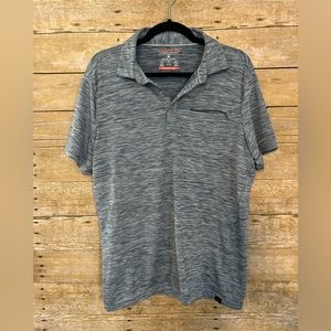 Hawke & Co sportswear blue polo top, med